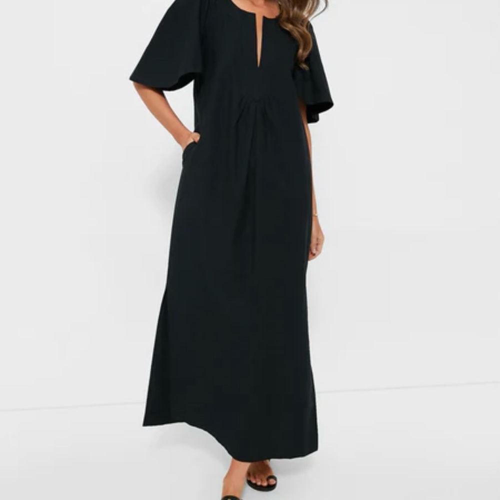 Tuckernuck Pomander Place Black Finley Flutter Dress